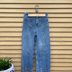 Anthropologie Pilcro Wide Leg Ankle Length Jeans